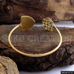 Gold Plated Unique Statement Designer  Cuff SKU5737