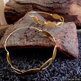 Gold plated Handmade Designer Big Hoops Earring SKU5780