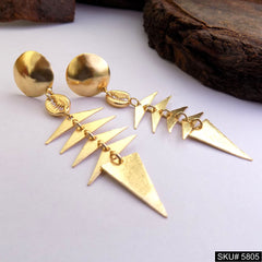 Gold plated Shell Designer Drop and Dangle Earring SKU5805