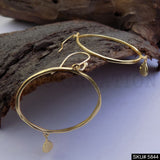 Gold plated Handmade Designer Rounded Ear Wire Earring SKU5844