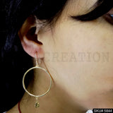 Gold plated Handmade Designer Rounded Ear Wire Earring SKU5844