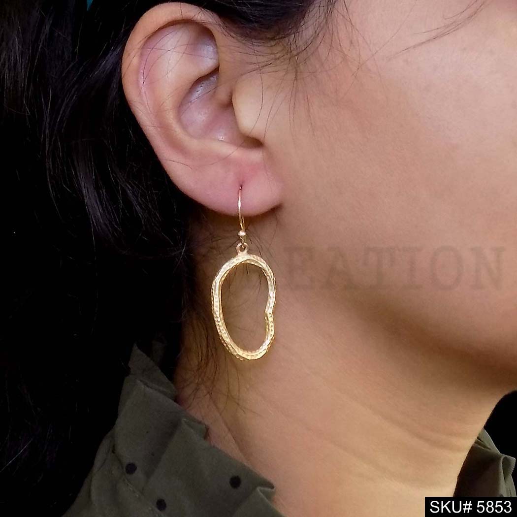 Gold plated Handmade Designer Ear Wire Earring SKU5853