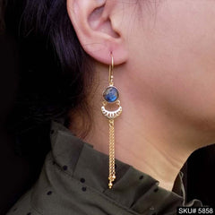 Gold plated Handmade Designer Ear Wire Earring SKU5858
