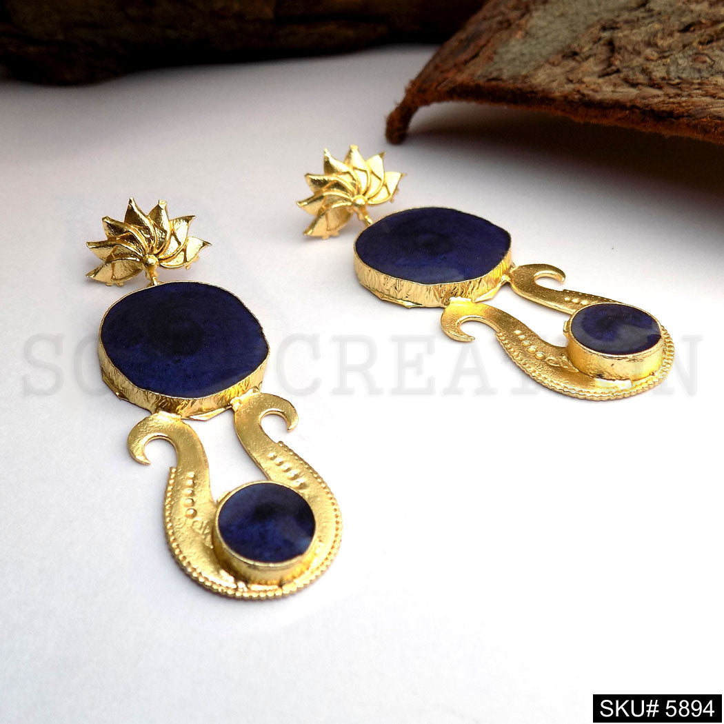 Gold plated Drop and Dangle Designer Earring SKU5894