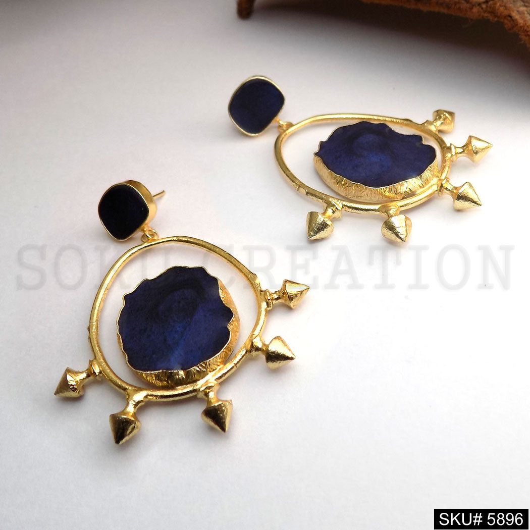 Gold plated Drop and Dangle Designer Earring SKU5896