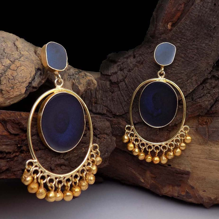 Gold plated Designer Handmade Drop and Dangle Earring SKU6038