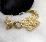 18K Gold Plated Texture Bracelet SOKU# 6628