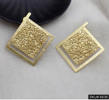18K Gold Plated Texture Earring