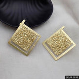 18K Gold Plated Texture Earring