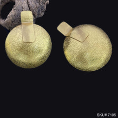 Gold Plated Unique Statement Handmade Drop and Dangle Earring SKU7105