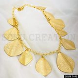 Statement Handmade Leaves  Necklace SKU7448
