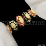 Enamel Unique Handmade Bracelet in Gold Plated SKU7464
