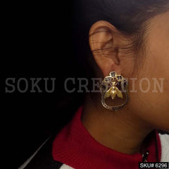 Gold plated Dragonfly Unique Drop & Dangle Earring SKU6296