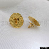Gold plated Your Name Start with P Alphabet  Handmade Stud Earrings  SKU6350