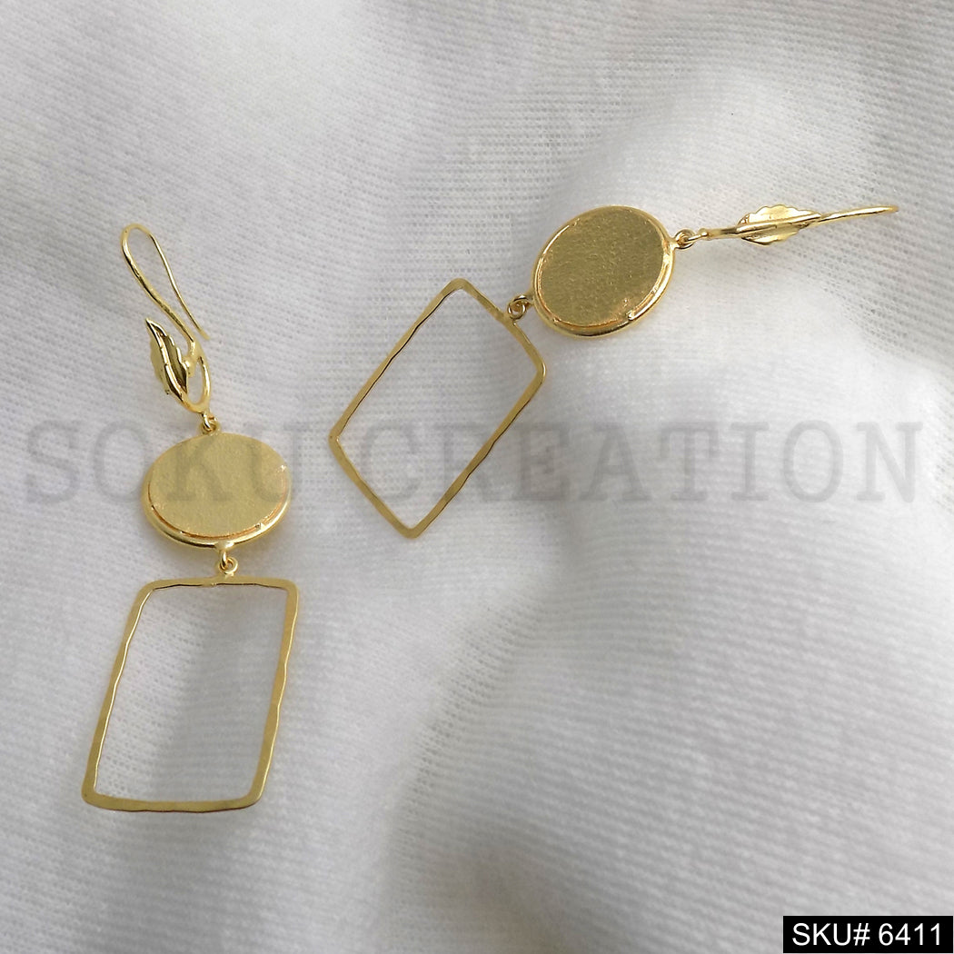 Gold plated Handmade Statement Ear wire Earring SKU6411