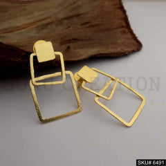 Gold plated Statement Drop and Dangle Earrings SKU6491