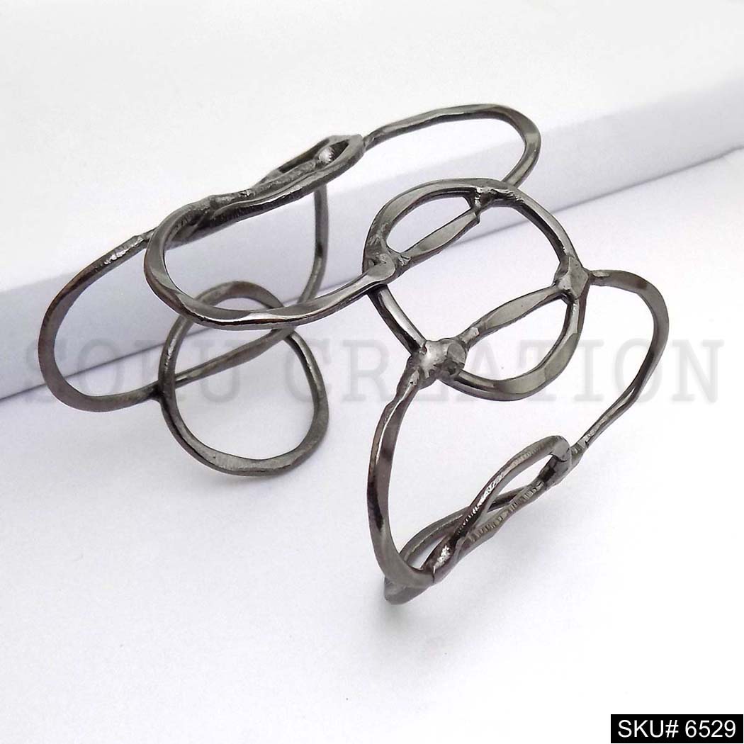 Silver & Metal Plated Statement Delicate Design of Unique Cuff SKU6529