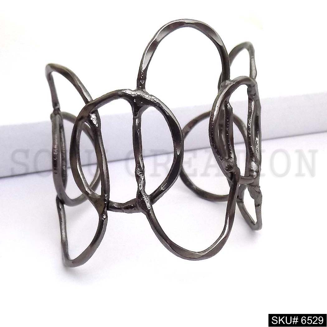 Silver & Metal Plated Statement Delicate Design of Unique Cuff SKU6529