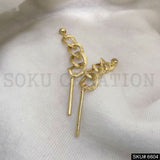 Gold plated Unique style of Chain Drop and Dangle Earring SKU6604