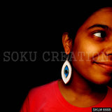 Gold plated Evil Eye Ear Wire Earrings SKU6668