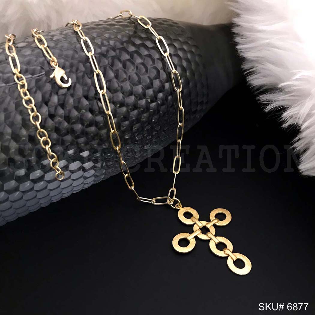 Uninvolved Cross Necklace SKU6877