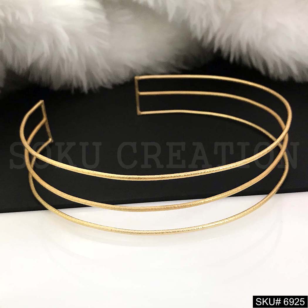 Gold Plated Unique Three Layer Designer Choker SKU6925