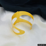 GOLD PLATED DESIGNER TURQUOISE CUFF BANGLE  SKU7261