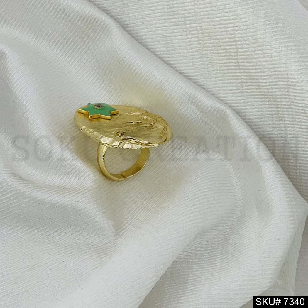 Gold plated Necklace Earring and Ring SKU7340