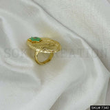 Gold plated Necklace Earring and Ring SKU7340