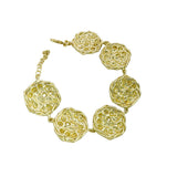 A Unique Designer Party Era Bracelet in Gold Plated SKU7422